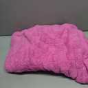 Puncuntex Hot Pink Throw Blanket 60"80" inches Fuzzy 3D Jacquard Decorative Flannel Fleece Super Soft Plush Cozy Blanket for Couch Sofa Chair Lightweight