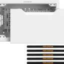 Perlegear 9 in-Wall Media Box, Electrical Box, Recessed Outlet Box and Media Enclosure for One Connect Box & Network Switches, Cable Management Kit with Cutting Template, Dust Bag & Drywall Saw