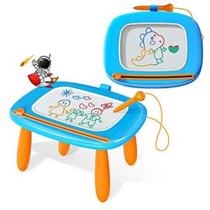 Kikidex Magnetic Drawing Board, Toddler Girl Toys for 1-2 Year Old, Doodle Board Pad Learning and Educational Toys for 1 2 3 Year Old Baby Kids Birthday Gift(Light Blue) Kikidex Magnetic Drawing Board, Toddler Girl Toys for 1-2 Year Old, Doodle Board Pad Learning and Educational Toys for 1 2 3 Year Old Baby Kids Birthday Gift(Light Blue)