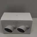 Google Nest Cam Outdoor (Wired, 2nd Gen) - 2 Pack - Security Camera with 2K Video and Gemini, Night Vision, 2-Way Audio - Works with Google Home - 2025 Model - Snow