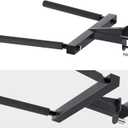 SELEWARE Y-Shaped Dip Bar for 2"x2" or 3"x3" Power Rack with 5/8" or 1" Holes, Heavy Duty Dip Bar Attachment with Non-Slip Grips, Squat Rack Accessories for Home Gym Strength Training