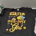 Sister Of The Bee-Day Girl Hive Birthday Party Matching T-Shirt XXL