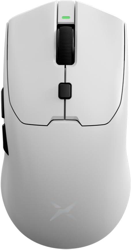 DeLUX M700PRO Wireless Gaming Mouse, 59g Lightweight, PAW 3395 Optical Sensor, 26000 DPI, 90Hrs Battery Life, 6 Programmable Buttons (White)