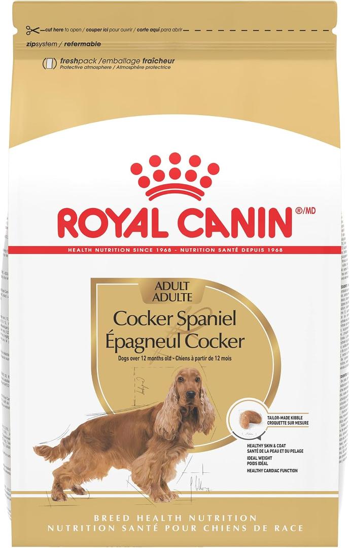 Royal Canin Cocker Spaniel Adult Breed Specific Dry Dog Food, 6 lb. bag