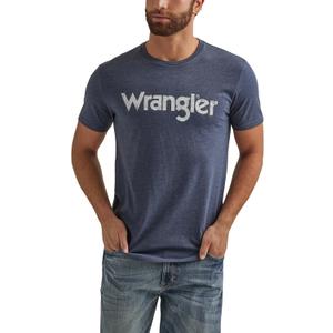 Wrangler Men's Short Sleeve Graphic T-Shirt (XX-Large, Navy Heather)