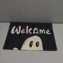 Doncida Halloween Garden Flag 12x18 Inch Double Sided Burlap Ghost Spooky Boo Halloween Pumpkin Small Yard Flag for Outside Decoration