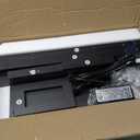 HOOBRO Small End Table with Charging Station, Narrow Side Table with USB Port and Outlets, Skinny Sofa Table, Slim Nightstand, Living Room, Bedroom, Black BK240UBZ01