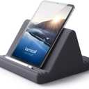 Lamicall Tablet Pillow Stand, Pillow Soft Pad for Lap - Tablet Holder Dock for Bed with 6 Viewing Angles, for 4-13" Tablets, Like iPad Pro 11, 13, Air, Mini, Kindle, Galaxy Tab, E-Reader, Dark Gray (Grey)
