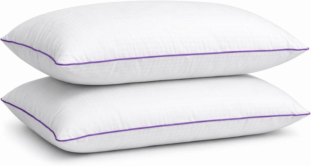 King Size Pillows Set of 2  Bed Pillows for Sleeping, Down Alternative Pillows, Soft Yet Supportive, Maintains Loft, Hotel Quality, Machine Washable