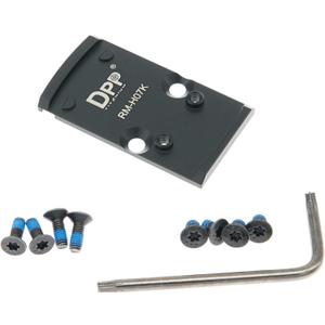 DPP Titanium Mount/Adapter Plate Compatible with RMR Cut Slide Without Thread Post and Holosun 407K/507K/EPS Carry/EPS/RomeoZero WA-PDP04