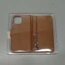 Arae Compatible with iPhone 15 Case with Card Holder and Wrist Strap Wallet Flip Cover for iPhone 15 6.1 inch Men RFID Blocking Wristlet Kickstand,Light Brown