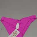 BECCA Women's Standard Shirred Bikini Bottom, Cheeky Coverage, Swimwear Separates, Color Code (Azalea), Small