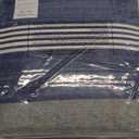 Queen/Full Sheet Set, Cotton Percale Bedding Set, Crisp & Cool, Lightweight & Breathable (Penny Pinstripe Blue, Queen/Full)