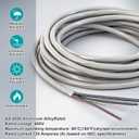 Relaxweex 25' 1/0-1/0-1/0-2 SER Aluminum Service Entrance Cable, Stranded 600V Electrical Wire for Above Ground Feeder/Panel