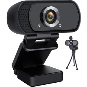 1080P Webcam USB Plug and Play with Microphone,Web Camera for Desktop Computer PC Laptop with Privacy Cover and Tripod Live Streaming Video Calling Recording Game N5