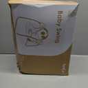 Portable Baby Swing, Pink Electric Infant Swing with 5 Speed Levels, 6 Songs & Timer  Battery-Powered Only (No Batteries Included) Pink and White