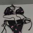 Bikinis Swimsuit Set for Women Swimwear Triangle Bathing Suit Tie String Thong M