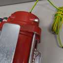 TOPWAY 110V AC Gasoline Fuel Pump 10GPM Self-priming Oil Transfer Pump With Handle, Overheat Protection, Explosion-Proof, Built-in Bypass, for Gasoline Fuel Diesel Kerosene Removal,Red