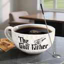 Fathers Day Golf Gifts for Dad, Men, Husband from Daughter, Son, Wife - Funny Golf Gift for Golfers - The Golf Father Mug - 16Oz