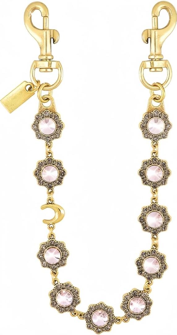 Bag Charm Chain,Bag Charms for Handbags,Cute Purse Chains for Handbags,Bag Charms for Handbags,Designer Gold flower-shaped women's purse chain