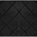 Home Dynamix Capri Haven Machine Washable Memory Foam Bath Mat, Black, 22"x42" (1'10" x 3'6" (Rectangular))