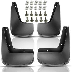 YHTAUTO Mud Flaps Splash Guards Replacement for Chevrolet Equinox 2010-2017, with Fender Flares, Mudguards Mudflaps Accessories for Cars Wheel Protector with Hardware Kit, Front & Rear LH RH, 4Pcs Set