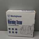 Westinghouse Electric Blanket Heated Throw, Super Cozy Soft Flannel 50"" x 60"" Heated Throw with 6 Fast Heating Levels & 2-10 Auto-Off, Machine Washable, ETL&FCC Certification, Light Grey