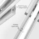 55 Inches Nickel LED Modern Bathroom Vanity Light Fixtures Dimmable 5CCT Vanity Light Bar Over Mirror 3-Light Wall Light for Bathroom Over Mirror Picture Light