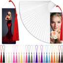 Zonon 100 Pieces 2 x 6 Clear Plastic Bookmark Sleeves with Tassels Vinyl Photobooth Bookmark Covers Blank Strip Display Holder Laminating Pouches for DIY Gift Tags School Office Party Favors