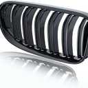 Tonee Front Kidney Grille Grill for 3 Series E92 E93 LCI Coupe 2011-2013 328i 335i 2PcsNot For M3 (Gloss Black)