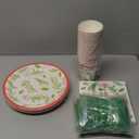 Sustainable Greetings Juvale 144 Piece Christmas Party Plates, Napkins, Cups, Cutlery with Holly Berry and Leaves Design (Serves 24) - Paper Plates - Christma Napkin