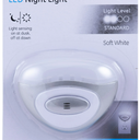 GE Mini LED Night Light, Dusk to Dawn, Silver, 10970
