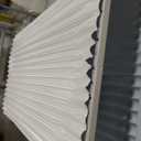 Deco 79 Metal Handmade Living Room Console Table Oval Table with Ribbed Legs, Entryway Table 47" x 19" x 30", White