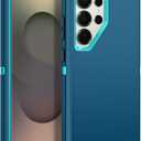 for Samsung Galaxy S25 Ultra Case Heavy Duty Protective Shockproof Dropproof 3-Layer Full Body Protection [Without Screen Protector] Tough Rugged Case for Galaxy S25 Ultra,Turquoise