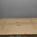 Lufeiya 40 inch Computer Desk with 4 Fabric Drawers, Kids Student Reversible Small Desks for Home Office Small Space, Work PC Desk Table for Bedroom, Rustic Brown