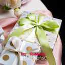 2 x LaRibbons 1 Inch 25 Yard Double Faced Satin Ribbon, Lime Green Satin Craft Fabric Ribbon for Gift Wrapping Floral Bouquets Wedding Party Decoration