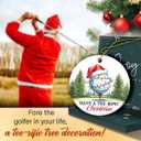 4 x Golf Christmas Ornaments 2025 - Golf Gifts for Men Women Dad Husband, Ceramic Golf Ornament for Christmas Decorations, Gifts for Golfers, Golfing Lovers, Friends