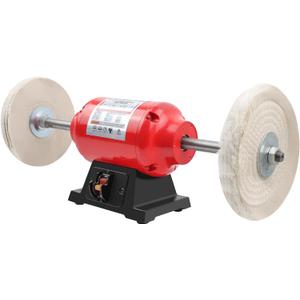 BLACKCUBE Bench Buffer Polisher Motor with 8 Inch Dual Buffering Wheels, Benchtop Polishing Machine for Jewelry, Metal, Wood, Plastic and Knife Sharpening