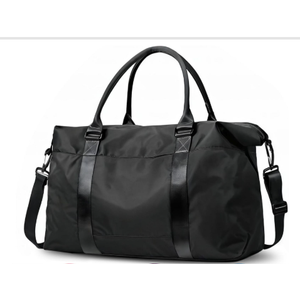 Travel Duffle Bag, Weekender Travel Bag Men Small Gym Bag for Women, Hospital Bag for Labor and Delivery, Overnight Bag Luggage Bag with Trolley Sleeve, Airplane Travel Essentials for Flying(Black)