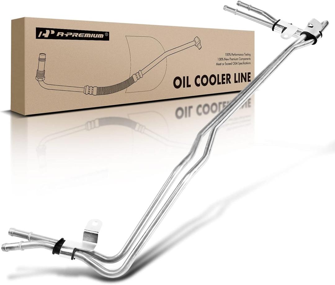 A-Premium Inlet and Outlet Automatic Transmission Oil Cooler Line Hose Assembly Compatible with Subaru Impreza 2008-2011 Forester 2009-2013 H4 2.5L