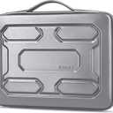 DOMISO 13.3 inch Laptop Sleeve with Handle Shockproof Computer Bag Waterproof EVA Protective Carrying Case for 13-13.3 inch Notebooks/ 13 MacBook Air/ MacBook Pro Retina/ Dell XPS 13/ HP, Silver