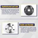 KUSATEC 513303 2pcs Front Wheel Bearing and Hub Assembly Compatible with 2008-2014 Subaru Forester Impreza 2013-2014 XV Crosstrek 2005-2014 Subaru Outback Legacy, 5 Lug Bolts w/ABS