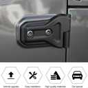 RT-TCZ Jeep Hinge Cover Trim - Front & Rear Door Hinges, Exterior Decoration Accessories - Compatible with Jeep Wrangler JL Unlimited 4-Door & Gladiator JT 2018-2024, 8Pack, Matte Black