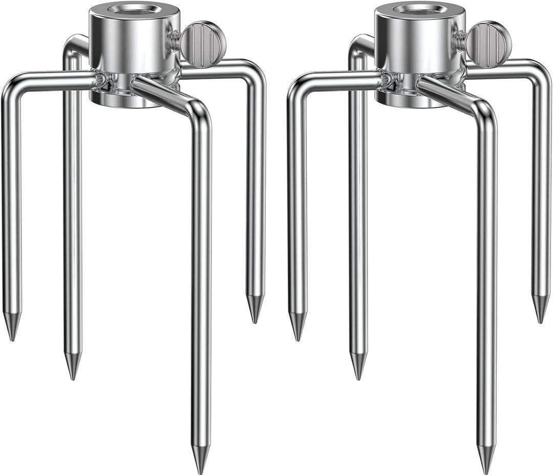 Onlyfire 6004 Grill Rotisserie Meat Forks(1-Pair)- Fits 5/16 Inch Square Spit Rods
