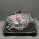 Turntables Belt-Drive Record Player with Wireless Output Connectivity, Vinyl Player Support 33&45 RPM Speed Phono Line USB Digital to PC Recording with Advanced Magnetic Cartridge&Counterweight (Dark Brown)