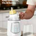 12 in 1 Fast Baby Bottle Warmer with Even Heating No Hot Spots, Night Mode, Sterili-zing, Constant Temp Milk Warmer for Breastmilk & Formula, Fits All Bottles Grey