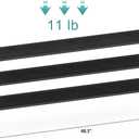 3 Tier Long Shoe Rack for Closet, Screw Fastened Plastic Connector Shoe Storage Organizer, Non-Woven Fabric Metal Shoe Shelf, Holds 24-28 Pairs for Entryway, Front Door Entrance, Bedroom