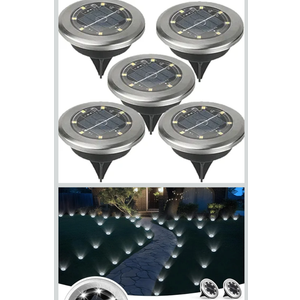 PATIOWIN Mini Solar Ground Lights, 12 Pack