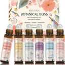 Wecona Aromatherapy Essential Oil Roll-On Set  6x10ml Essential Oil Blends with Roller Bottles, Portable Essential Oils for Diffusers for Home,Relaxing Gift for Women & Men