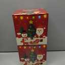 2 x 2025 Kids Box  DIY Christmas Organizer Bucket with Stickers & Mini Toys, Fidget Toy Pack, Multi-Item Fidget Toys, Creative Holiday Craft Kit for Girls Boys, Santa & Snowman Storage Bucket for Kids